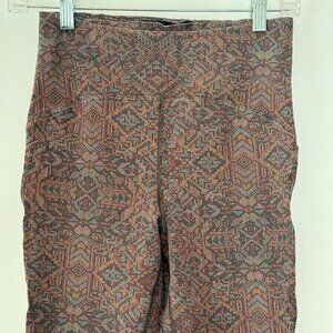 Prana Bohemia Hill Leggings, Size Small, Aztec Print-Vintage Black